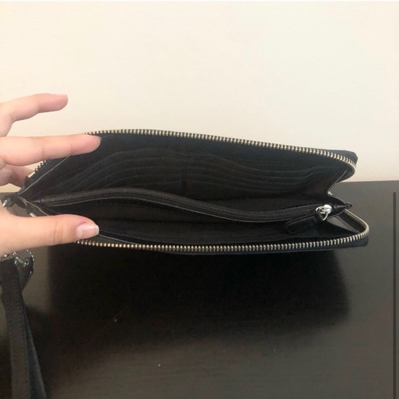 Coach Extra Large Leather Wristlet Wallet - Picture 7 of 7